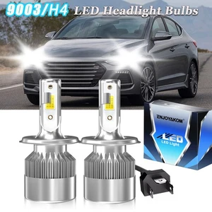 H4 9003 LED Headlights Bulbs For Hyundai Elantra 1999-2000 High Low Beam White - Picture 1 of 11