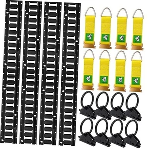 8' E Track Tie Down Rail Kit with Accessories (20 Pack) - Heavy 8Ft - 20pcs - Picture 1 of 8