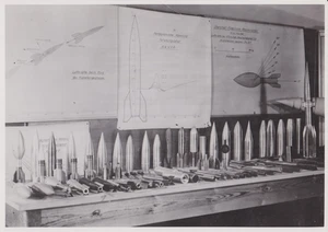 1946 Press Photo German Supersonic Wind Tunnel Projectile for V-2 Rocket Bomb - Picture 1 of 2