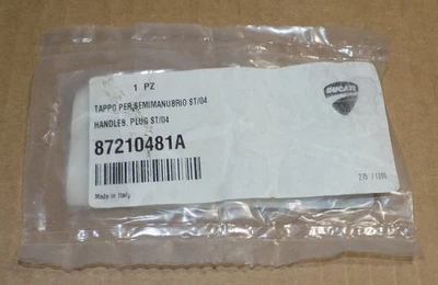 Tapón tapón manillar manillar Ducati Panigale 1098 848 1199 899 NUEVO OE 87210481A Foto 1 de 2