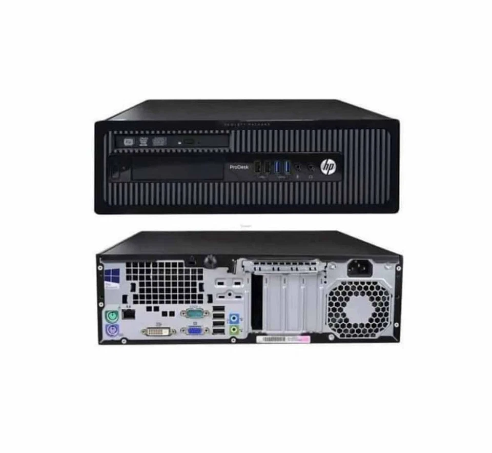 SFF Windows XP PRO SP3 32bit Computer Desktop PC RS232 9 Pin Serial Port DVDROM - Image 1 of 1