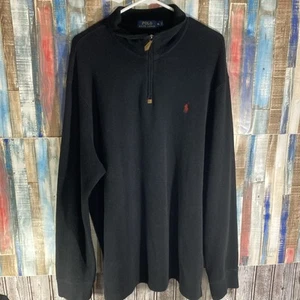 Polo Ralph Lauren Men's Black Half Zip Sweater size XL - Picture 1 of 3