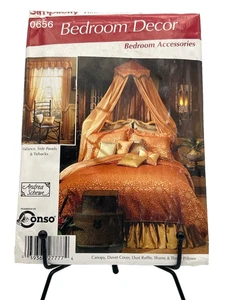 Juego de 12 piezas de patrón de costura para decoración de dormitorio Simplicity 0656 para edredón y almohada con dosel - Imagen 1 de 3
