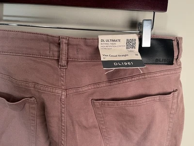 NWT DL1961 Men's light brown Vinn Casual Straight Leg Pants 38 x 30 NEW - Image 1 of 4