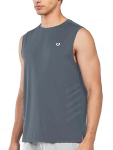 Men's Athletic Workout Tank Top Running Gym Sleeveless Shirts Quick Dry Light... - Picture 1 of 6