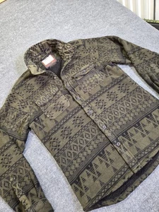 Hawke & Co Outfitter Azteca Vellón Sherpa Forrado Chaqueta Verde Para Hombres S - Imagen 1 de 9