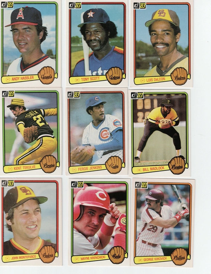 1983 DONRUSS Baseball Cards Complete Your Set U-Pick NM/MINT 251-500 - Image 1 of 1