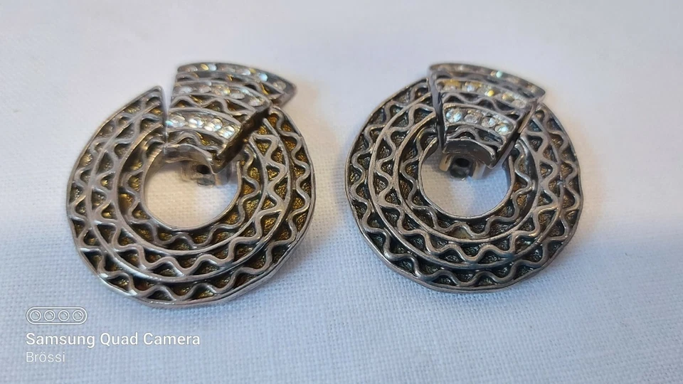 Agatha Paris Ohrclips Vintage Clips massiver Ohrschmuck - Bild 1 von 4