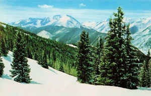 Snow in the Mountains, Colorado(?) Vintage Chrome PC - Picture 1 of 2