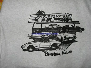 Pro Street 1950's to 1970's Chevy Corvette Men's T Shirt (5 Cars) - Picture 1 of 2