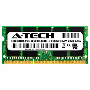 8GB PC3L-10600 ECC SODIMM Supermicro X9SPV-F-3610ME X9SPV-LN4F-3LE Memory RAM - Picture 1 of 2