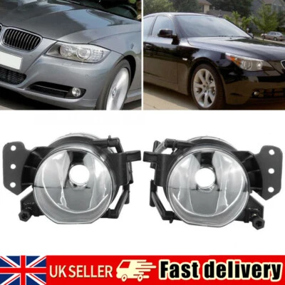 2x Front Fog Light Lamp Housing For BMW E60 E61 E63 E46 E90 325i 525i X3 2003-09 - Image 1 of 4