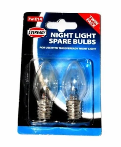 2 bombillas nocturnas 7W E14 lámpara SES pequeño tornillo Edison pigmeo 230V - Imagen 1 de 1