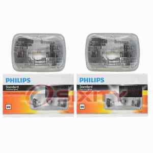 2 pc Philips High Low Beam Headlight Bulbs for Oldsmobile Bravada Cutlass fq