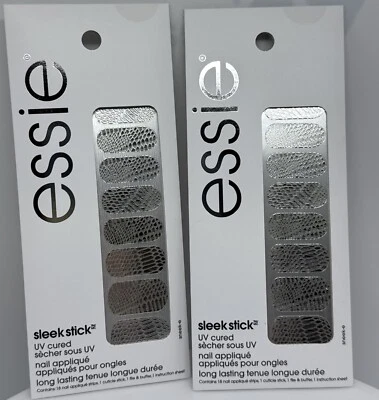 Lote de 2 pegatinas de uñas Essie Sleek Stick #020 Sneek-e Foto 1 de 4