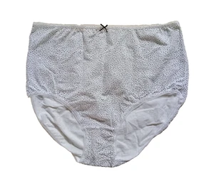 Target, Brand New White Spotted Cotton Full Brief, Size 18 - Picture 1 of 1