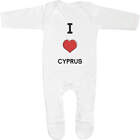 "I Love Cyprus" Kombinezony śpioszki dziecięce / piżamy (SS032614)
