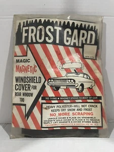 NEW VINTAGE  FROST GUARD  MAGNETIC WINDSHIELD COVER AUTOMOBILE ACCESSORY Sealed - Picture 1 of 2