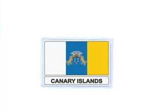 Canary Islands Flag Thermoadhesive Printed Patches Patches - Picture 1 of 1