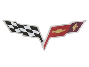 Corvette C6 Black Emblem Decal 30x10 - Bild 1 von 1