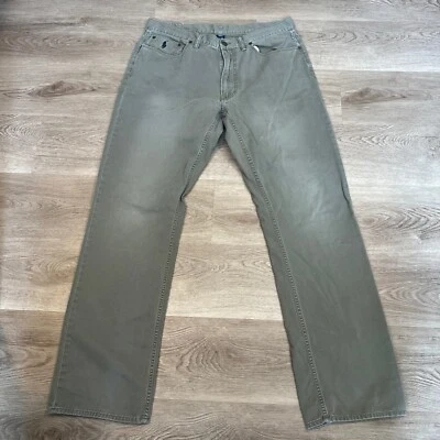 Polo Ralph Lauren 650 Masculina Tamanho 36x34 Autêntica Dungarees Verde Oliva - Imagem 1 de 4