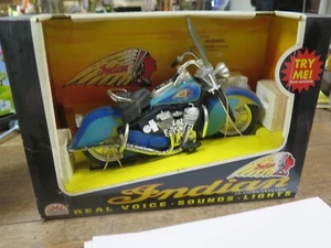 De Colección Indian Real Voz Sonidos Luces Funrise Motocicleta Clásico Americano Raro - Imagen 1 de 7