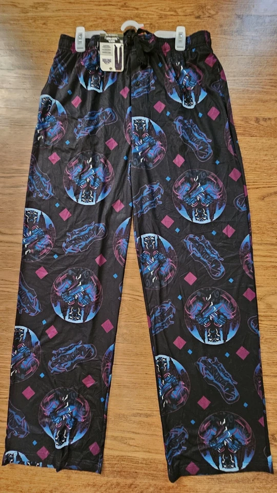 Mens Marvel Black Panther Sleep/Lounge pants Black X Large (40-42)