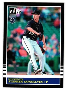 2019 Donruss # 218 Stephen Gonsalves Minnesota Twins Rookie - Imagen 1 de 2