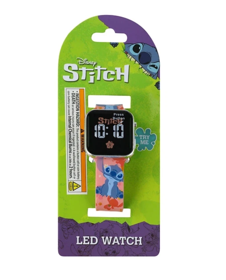 Disney Lilo and Stitch - Relógio LED NOVO EM FOLHA - Imagem 1 de 1