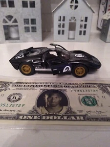 1/32 Diecast Ford GT40 Ken Miles Pullback Car Lemans Blk/Slvr Ford vs. Ferrari - Picture 1 of 12