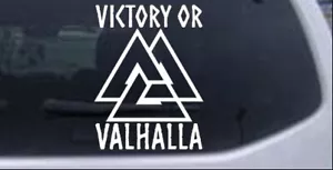 Calcomanía adhesiva Viking Victory o Valhalla con ventana de automóvil o camión Valknut para computadora portátil - Imagen 1 de 32