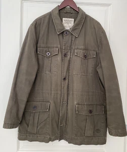 Timberland Stratham Issue Authentic Outdoor Winter Jacket Mens XLARGE GREEN - Picture 1 of 16