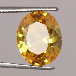 Gorgeous Yellow CZ Cubic Zirconia 8.45ct Oval Cut Loose Gem for Charged Pendant - Picture 1 of 6