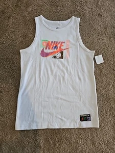 Nike Boys Size Large Festival Futura Tank Top White NEW $30 - Picture 1 of 5