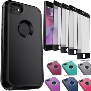 For iPhone 7/7 Plus Shockproof Hybrid Case Protective Cover / Screen Protector - Picture 1 of 54