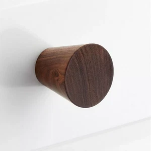 SIGNATURE HARDWARE 1-1/4" VALEWOOD HOLZ KONISCHER SCHRANKKNOPF WALNUSS PACKUNG (3) - Bild 1 von 2