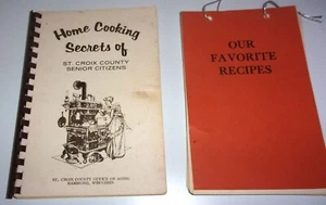 2 Vintage Cookbooks Recipes Senior Citizens Wisconsin Organization - Picture 1 of 10