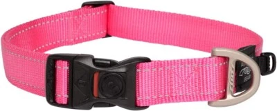 Collar clásico para perro - rosa. XL (43cm - 70cm). Foto 1 de 3