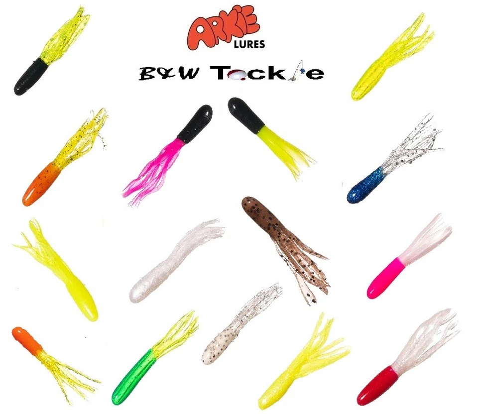 Arkie 1 дюйм соленые трубки мягкие приманки ~ 15 упаковка ~ 18 цвет выбор - Бесплатная доставка - Изображение 1 из 1