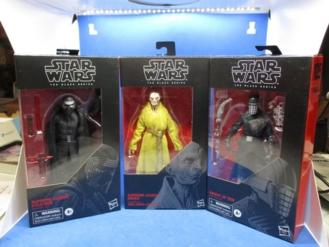 Hasbro Star Wars Black Series Sith Lot Kyle Ren, Snoke & Knight of ren Lot Of 3 Cover