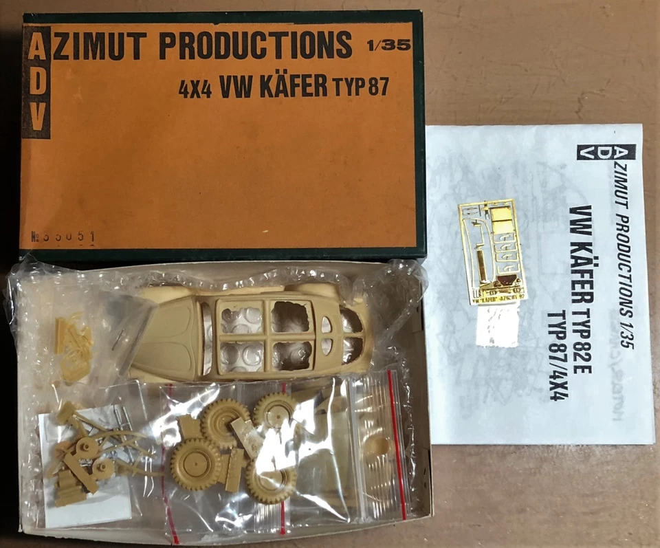 ADV AZIMUT PRODUCTION 35051 - VW KAFER TYP87 - 1/35 RESIN KIT - Immagine 1 di 2