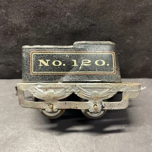 O Gauge American Flyer Line No.120 Black Tender Tinplate Lithograph - Picture 1 of 11