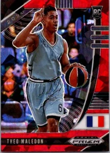 2020 Panini Prizm Draft Picks Collegiate #57 Theo Maledon Red Ice - Picture 1 of 2