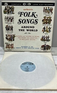 Vintage Authentic Folk Songs Around The World 5 Vinyl LP Records SF-111 - Picture 1 of 14