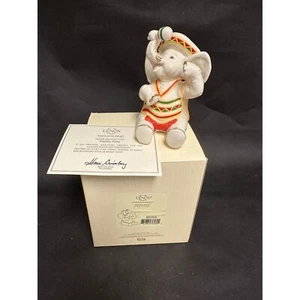 Lenox FIESTA FUN Figurine Holiday Elephants Collection Ivory Fine China - Picture 1 of 9