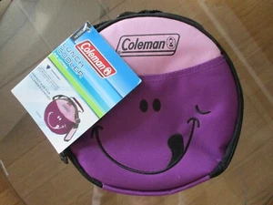Coleman Kids Purple Smiley Face School Lunch Box Cooler Bag - Picture 1 of 9