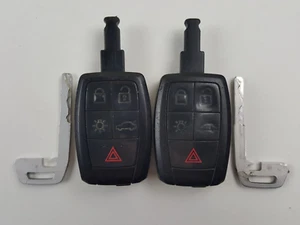 FOR PARTS ONLY LOT OF 2 ORIGINAL VOLVO C30 C70 s40 v50 04-13 OEM SMART KEY LESS - Picture 1 of 16