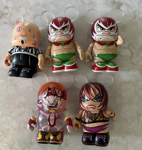 Disney Vinylmation - Extreme Wrestlers - Lote de 5 figuras de juguete USADAS ENVÍO RÁPIDO - Imagen 1 de 7