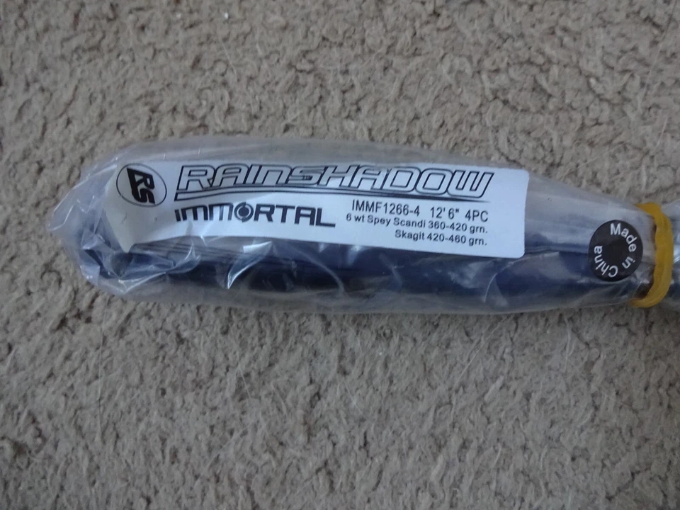 Rod Building Wrapping Rainshadow Immortal IMMF1266-4 Spey blank Burgundy color - Image 1 of 1