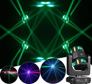 Led Moving Head Light Laser RGBW 4in1 DJ Disco KTV Stage Lighting Laser Light - Picture 1 of 12